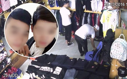 Xôn xao clip 2 hot boy ở Hà Nội vào shop thử đồ rồi trộm áo khoác trong vòng 40 giây