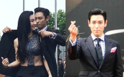Ơn giời, T.O.P (Big Bang) cuối cùng cũng được đi thảm đỏ, lại còn "bắn tim" đáng yêu thế này!