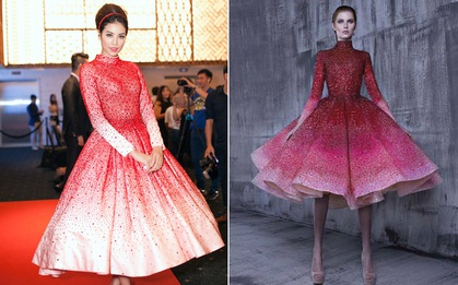 Hoa hậu Phạm Hương đã "mặc nhầm" váy nhái?