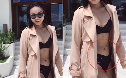 Mai Ngô trở thành "bia ném đá" của netizen vì cứ chăm khoe... mỡ bằng đồ hở