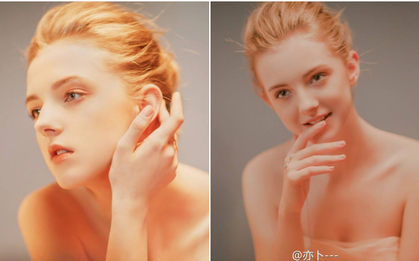 Ngỡ ngàng trước gương mặt đẹp đến thoát tục của nàng mẫu Tây đang gây sốt