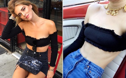 Crop top bình thường đã là gì, nay các IT girl còn diện crop top tí hon sexy hơn bội phần