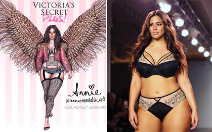 Mẫu béo Ashley Graham muốn làm thiên thần Victoria's Secret, Bella Hadid từng bị đánh trượt khỏi show năm ngoái