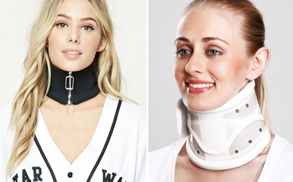 Forever 21 "muối mặt" vì để người mẫu diện vòng cổ choker trông hệt như đai nẹp cổ của bệnh nhân