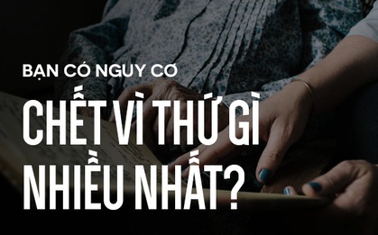 Biểu đồ cho thấy bạn có nguy cơ chết vì thứ gì nhiều nhất?