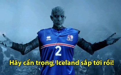 Ảnh chế: Cả làng bóng đá khiếp vía trước "dạ vương" Iceland
