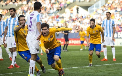 La Liga 2015/16: Malaga 1-2 Barcelona