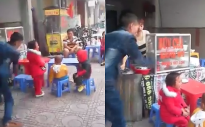 Clip gây phẫn nộ: "Ông bố địu con nhặt rác" dùng thắt lưng đánh con gái dã man trên phố