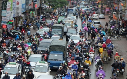 Ám ảnh tắc đường ở thủ đô những ngày giáp tết