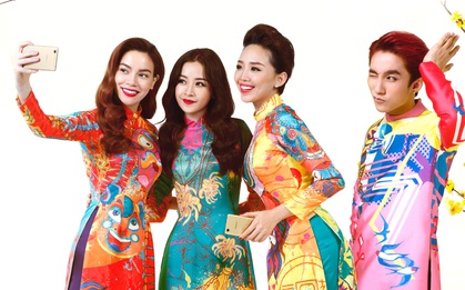 Sơn Tùng, Tóc Tiên, Chi Pu… khoe dáng trong tà áo dài đậm sắc Xuân