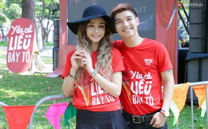 MLee và Cường Seven diện đồ đôi, lần đầu tiên đón Valentine cùng nhau