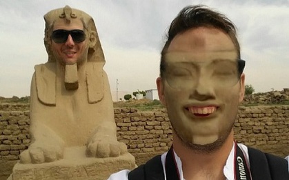 Chụp ảnh bằng tính năng đổi mặt và cái kết không thể buồn cười hơn