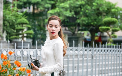 Không váy áo hàng hiệu, Hồ Ngọc Hà vẫn đẹp đến nao lòng với Áo dài trắng