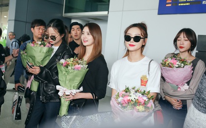 EXID gây chú ý với làn da "đẹp không tì vết" tại sân bay Tân Sơn Nhất