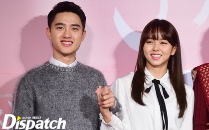 D.O. (EXO) - Kim So Hyun nắm tay nhau không rời trong họp báo phim