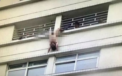 Tự tử không thành, người đàn ông bị rơi sạch quần áo