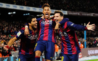 Messi, Suarez và Neymar trị giá lên tới gần nửa tỉ euro