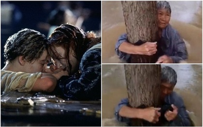 Titanic phiên bản đời thực: Cụ ông buộc vợ vào thân cây, mặc cho bản thân bị nước lũ cuốn trôi