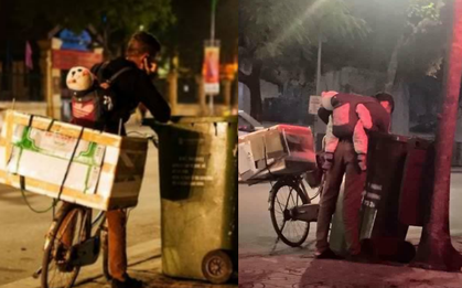 Chuyện "ông bố địu con nhặt rác" và cú đấm cho những niềm tin bị lừa gạt