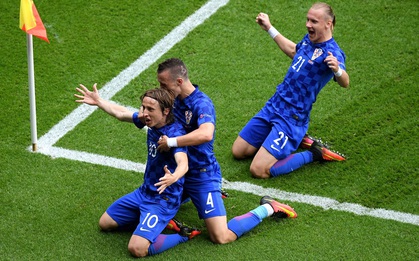 Croatia vượt qua Thổ Nhĩ Kỳ nhờ siêu phẩm của Modric