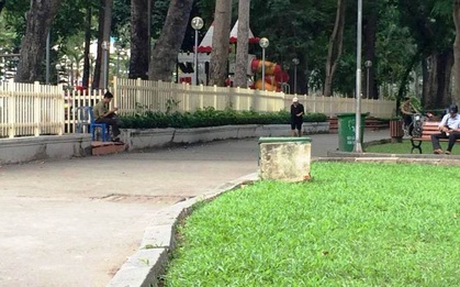 Người đàn ông tự thiêu ở công viên trung tâm TP.HCM