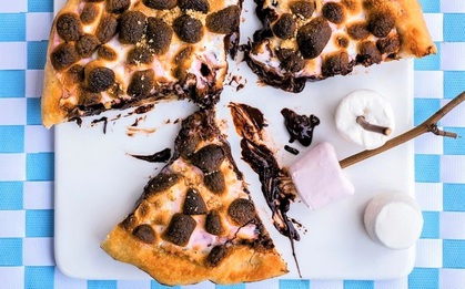 Thú vị cách làm pizza nhân ngọt bằng... chảo