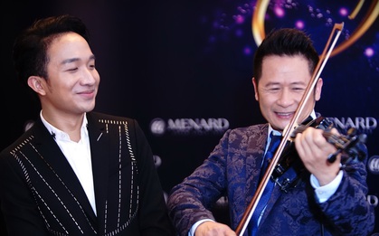 Bằng Kiều trổ tài kéo violin trong đêm hội 3500 khán giả toàn nữ