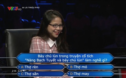 Ai là triệu phú: Câu hỏi 7 chú lùn làm nghề gì tưởng không khó mà khó không tưởng!