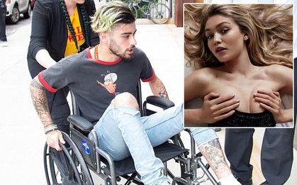 Bị thương tới mức ngồi xe lăn, Zayn vẫn cố tìm đến nhà Gigi Hadid