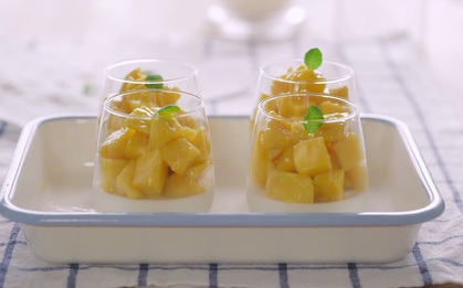Công thức Panna cotta xoài cốt dừa mới toanh giải nhiệt ngày nắng nóng