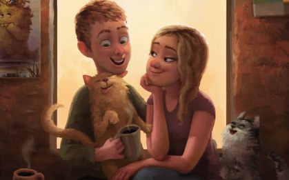 Bộ tranh: Tình yêu chính là những gì dịu dàng và lãng mạn nhất trong cuộc đời này