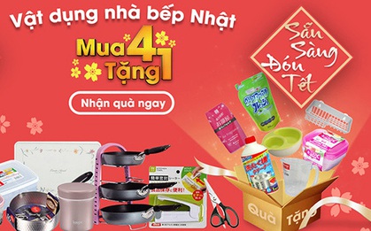 Sốc chưa từng có: Mua 4 tặng 1 vật dụng nhà bếp Nhật Bản chính hãng