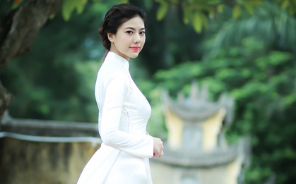 Áo dài trắng - Chất thời trang còn lại mãi với thời gian