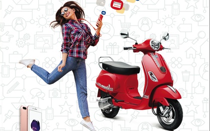Hoà mạng trả sau mới với MobiFone để sở hữu Vespa LX125cc