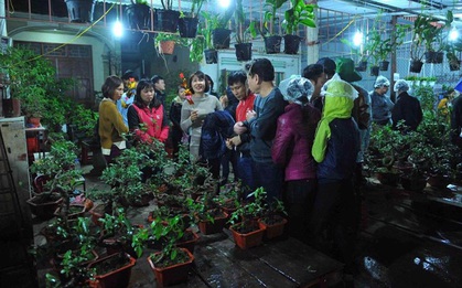 Người dân đội mưa rét đi chợ Viềng mua may bán đắt lấy lộc đầu năm