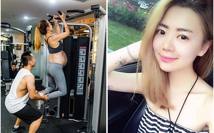 Mang song thai hơn 36 tuần, bà mẹ trẻ vẫn vô tư tập thể hình hạng nặng