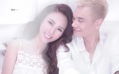 Hé lộ ảnh cưới ngọt ngào đầu tiên của Khắc Việt và bạn gái DJ 9X