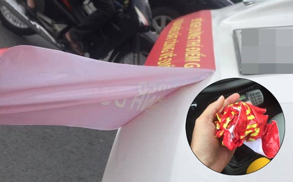 Nhiều tài xế Vinasun kêu gọi gỡ bỏ decal vì không đồng tình với khẩu hiệu phản đối Uber và Grab