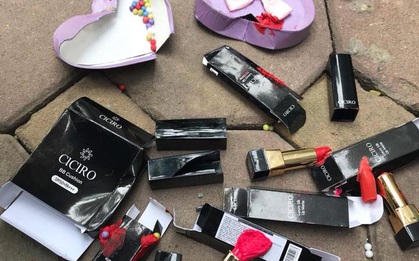 Giận bạn gái, thanh niên giẫm nát 5 thỏi son đắt tiền rồi đăng ảnh lên mạng khoe