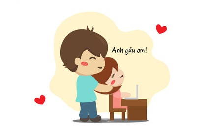 Bộ tranh: Tình yêu đơn giản là phép cộng giữa "anh" và "em"