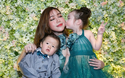 Elly Trần khoe vóc dáng gợi cảm, hạnh phúc xuất hiện cùng 2 "thiên thần" Cadie và Alfie