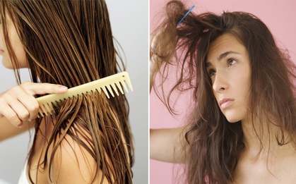 Những kiểu chải tóc ai cũng mắc phải khiến tóc càng ngày càng chẻ ngọn