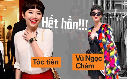 Xa xa cứ tưởng Tóc Tiên, nhìn gần mới biết là Vũ Ngọc Châm - người từng "đội bàn" hôn Decao