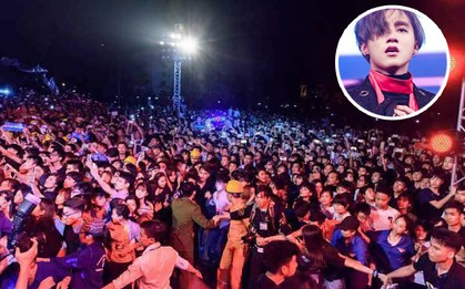 Clip: Sơn Tùng M-TP phải ngưng biểu diễn vì fan nữ bị chen lấn đến ngất xỉu
