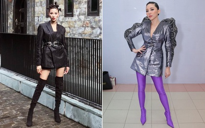 Nhìn Tóc Tiên & Hoàng Thùy mải miết diện boots kín mít, ai nghĩ rằng giờ này đang là hè!