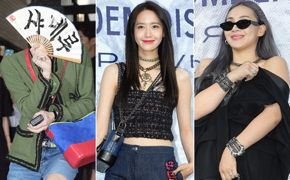 Cùng tại sự kiện Chanel: G-Dragon lấy quạt che mặt, CL liên tục kéo váy, Yoona thì đẹp bất chấp