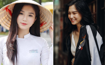 Gặp cô bạn 17 tuổi, cao 1m74 "đốn tim" cư dân mạng vì ảnh áo dài quá xinh: Đúng là thời của con gái 10x!