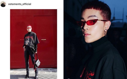 Kelbin Lei tiếp tục được thương hiệu đình đám Vetements "lăng xê" trên Instagram