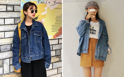 Trời se lạnh, không diện denim jacket dáng rộng thì mùa thu của bạn đã bớt thi vị đi mấy phần rồi