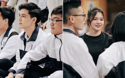 Trường Phan Đình Phùng: Không chỉ hotboy cầm cờ, cô bạn lai này cũng gây chú ý vì rất đáng yêu